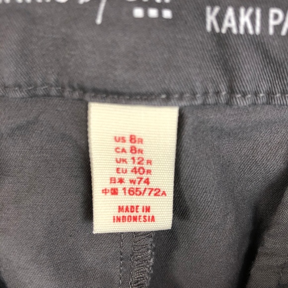 Perfect Khaki by GAP Grey Pants Size 8R - Picture 4 of 5